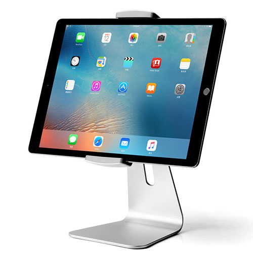Universal Tablet Stand Mount Holder T24 for Apple iPad 4 Silver