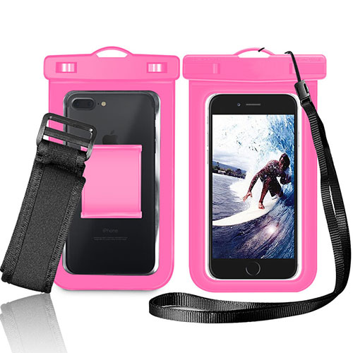 Universal Waterproof Case Dry Bag Underwater Shell W05 Pink