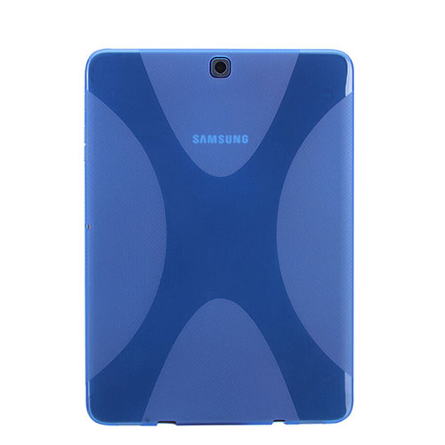 X-Line Transparent TPU Soft Case for Samsung Galaxy Tab S2 8.0 SM-T710 SM-T715 Blue