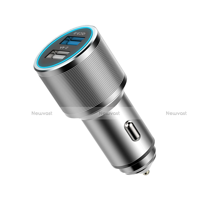3.0A Car Charger Adapter Dual USB Twin Port Cigarette Lighter USB Charger Universal Fast Charging K01
