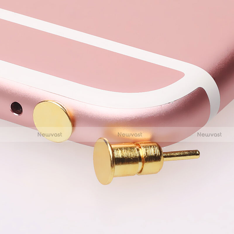 3.5mm Anti Dust Cap Earphone Jack Plug Cover Protector Plugy Stopper Universal D03 Gold