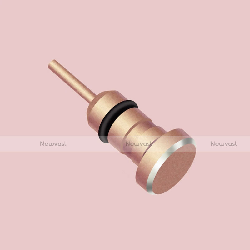 3.5mm Anti Dust Cap Earphone Jack Plug Cover Protector Plugy Stopper Universal D04 Rose Gold