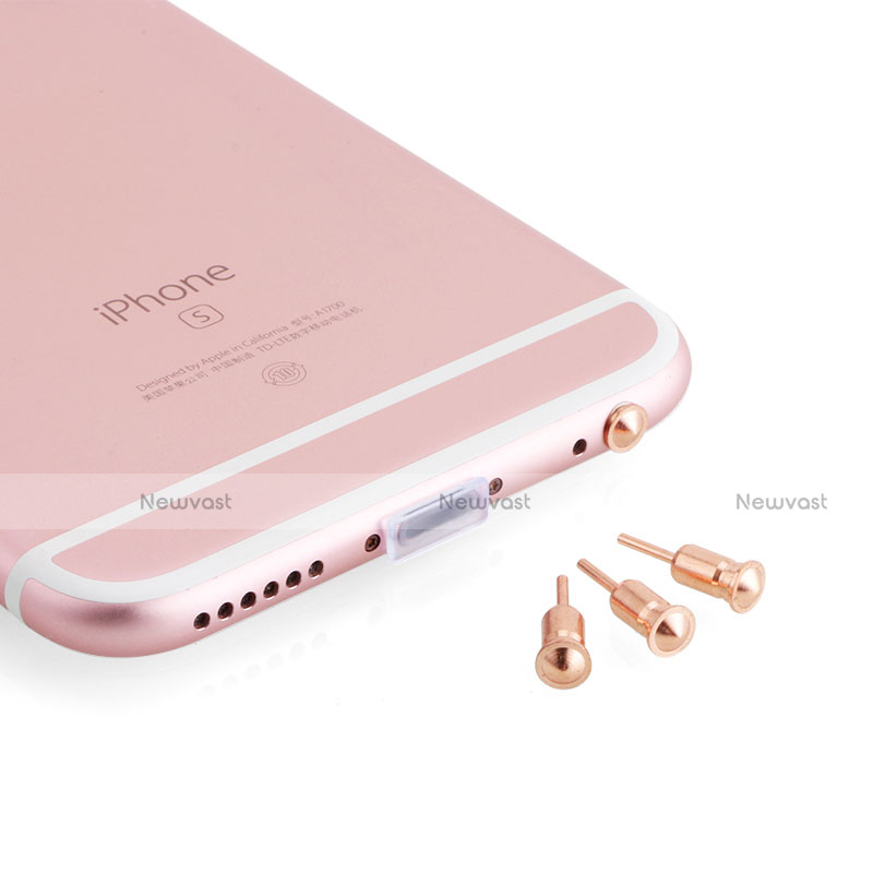 3.5mm Anti Dust Cap Earphone Jack Plug Cover Protector Plugy Stopper Universal D05 Rose Gold