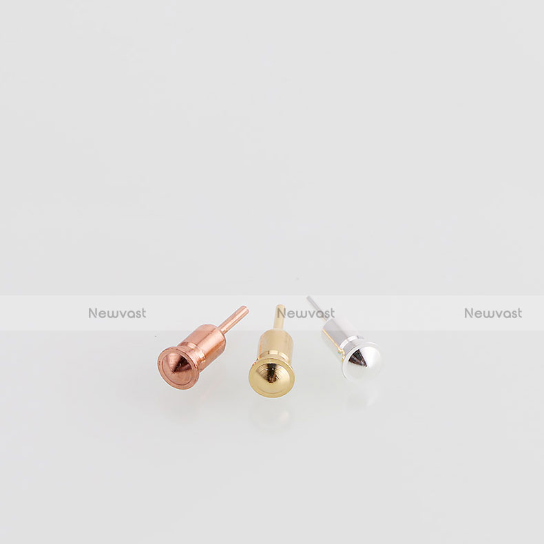 3.5mm Anti Dust Cap Earphone Jack Plug Cover Protector Plugy Stopper Universal D05 Rose Gold