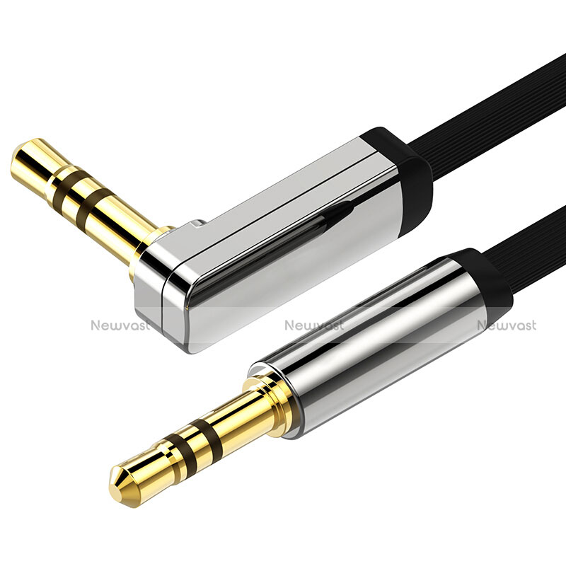 3.5mm Male to Male Stereo Aux Auxiliary Audio Extension Cable A02 Black