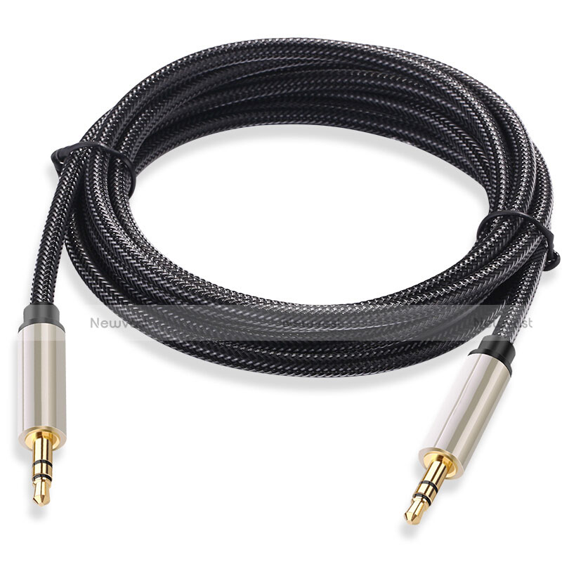 3.5mm Male to Male Stereo Aux Auxiliary Audio Extension Cable A03 Gray