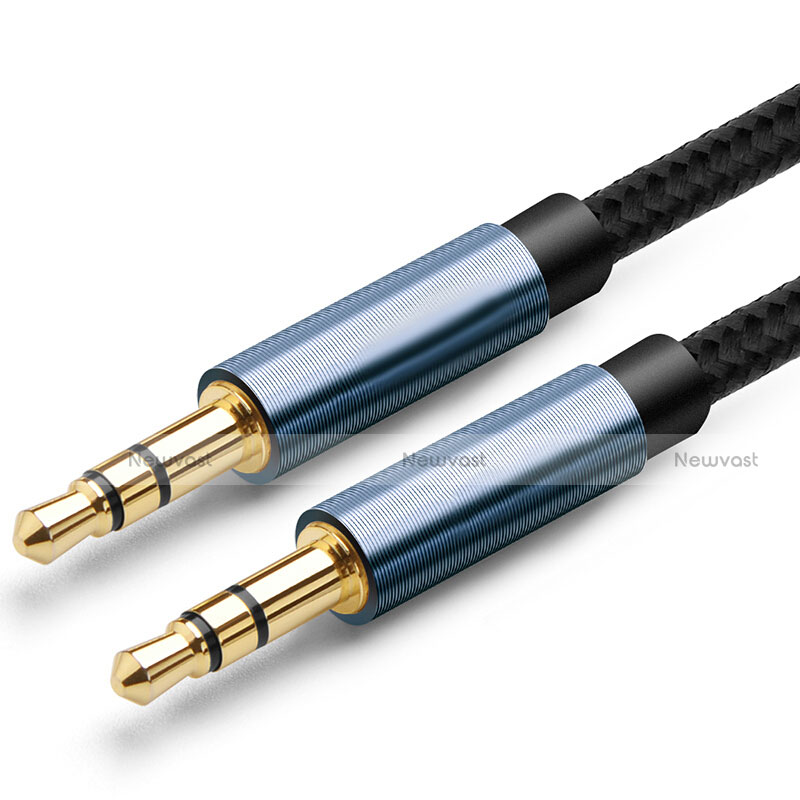 3.5mm Male to Male Stereo Aux Auxiliary Audio Extension Cable A04 Black