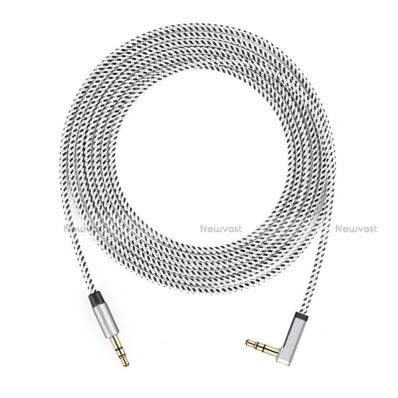 3.5mm Male to Male Stereo Aux Auxiliary Audio Extension Cable A08 Gray