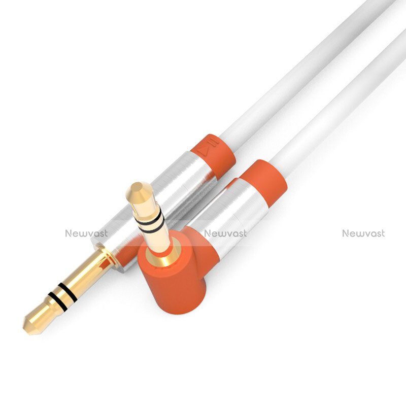 3.5mm Male to Male Stereo Aux Auxiliary Audio Extension Cable A11 Orange