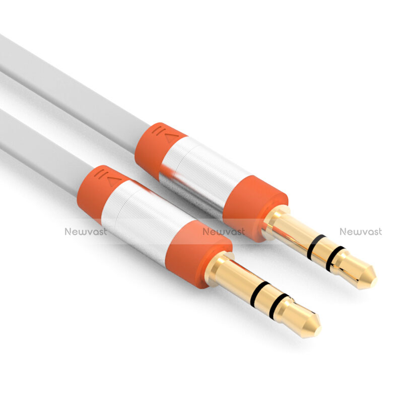 3.5mm Male to Male Stereo Aux Auxiliary Audio Extension Cable A12 Orange