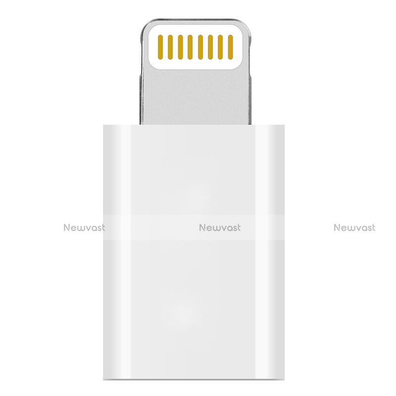 Android Micro USB to Lightning USB Cable Adapter H01 for Apple iPad 4 White