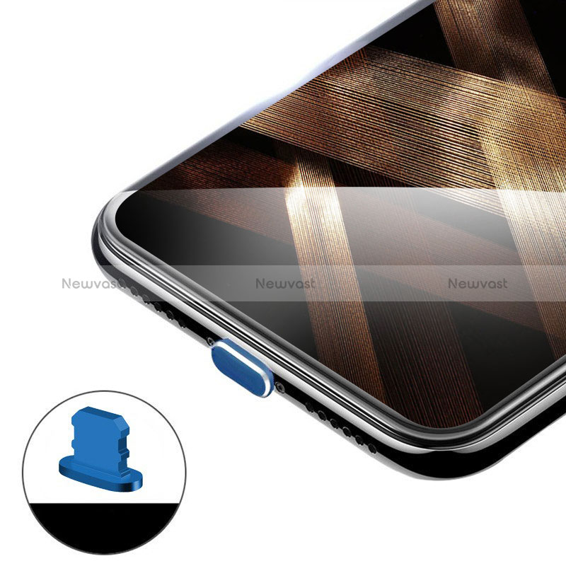 Anti Dust Cap Lightning Jack Plug Cover Protector Plugy Stopper Universal H02 for Apple iPhone 11 Pro Max Blue