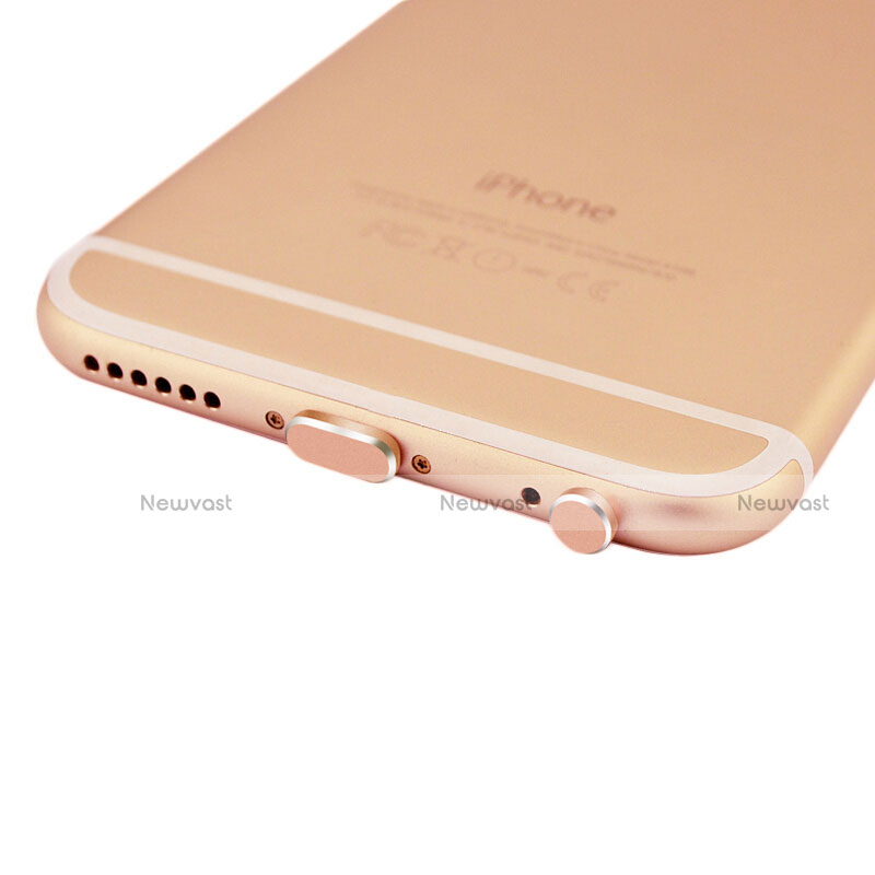 Anti Dust Cap Lightning Jack Plug Cover Protector Plugy Stopper Universal J01 for Apple iPad 10.2 (2020) Rose Gold