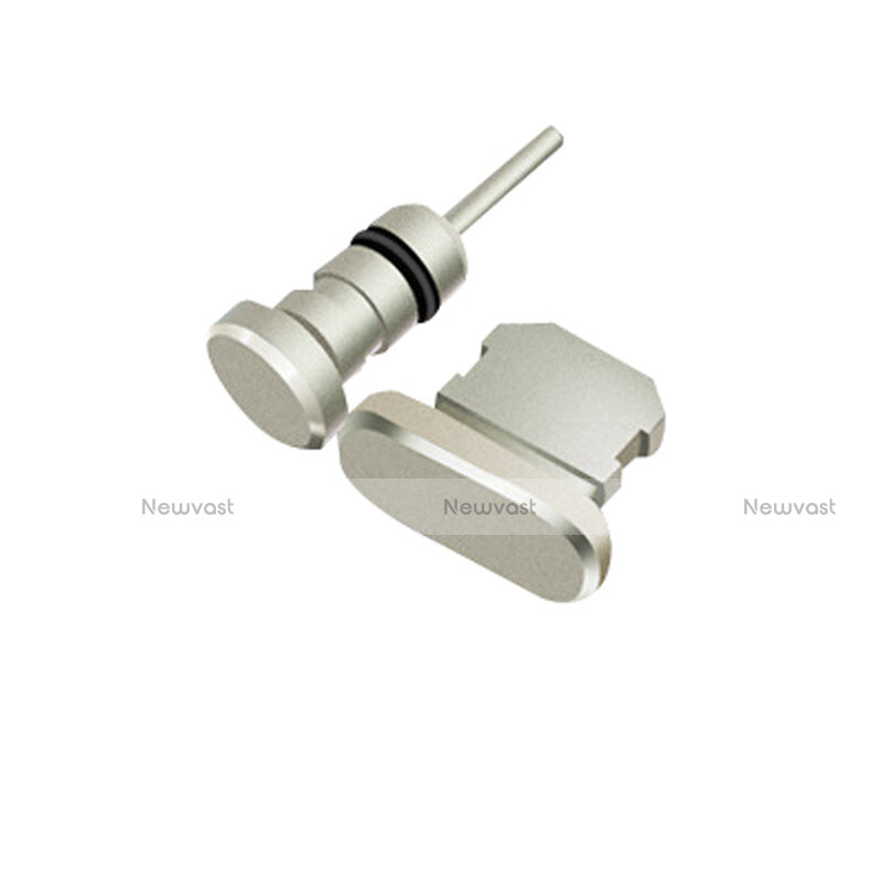 Anti Dust Cap Lightning Jack Plug Cover Protector Plugy Stopper Universal J01 for Apple iPad Mini Silver