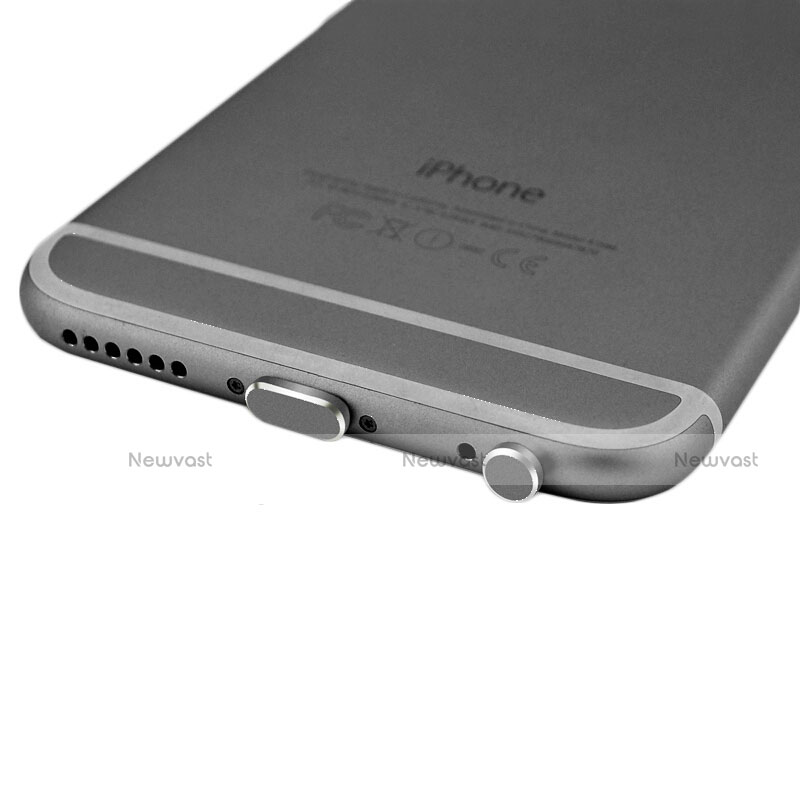 Anti Dust Cap Lightning Jack Plug Cover Protector Plugy Stopper Universal J01 for Apple iPhone 14 Plus Black