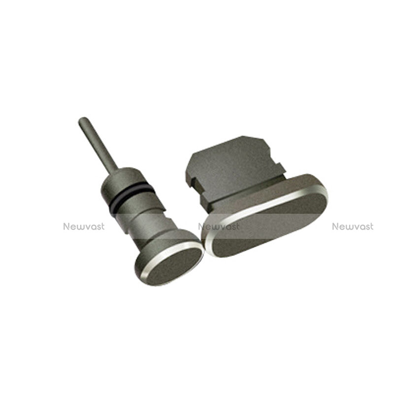 Anti Dust Cap Lightning Jack Plug Cover Protector Plugy Stopper Universal J01 for Apple iPhone 7 Plus Black