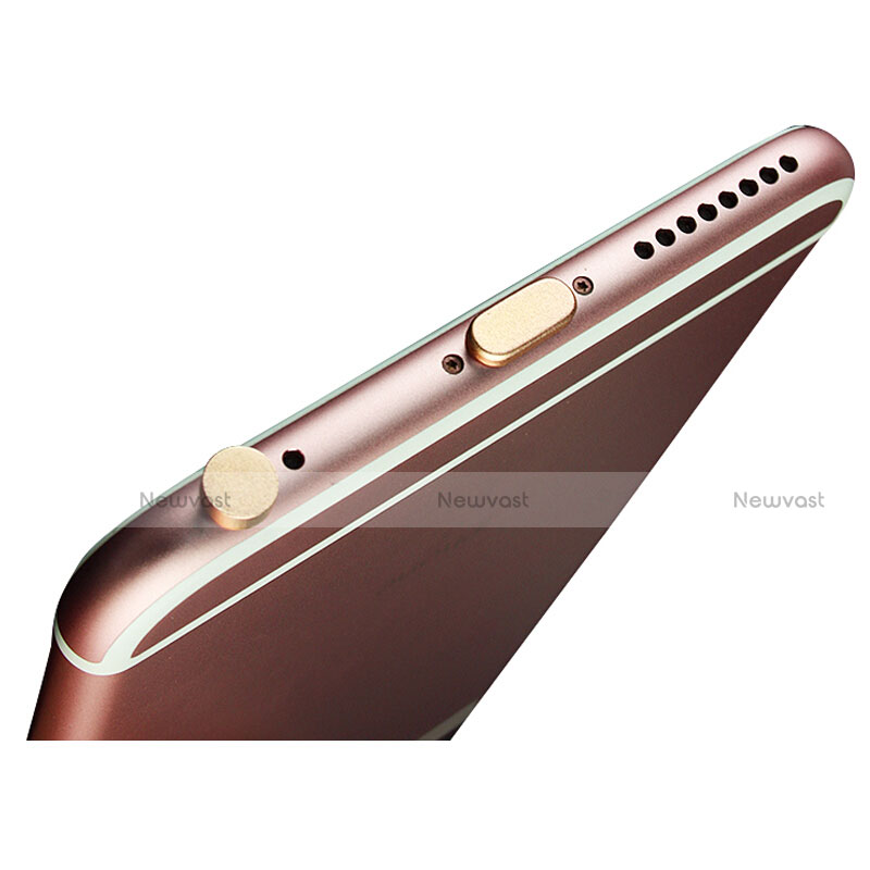 Anti Dust Cap Lightning Jack Plug Cover Protector Plugy Stopper Universal J02 for Apple iPad Mini 2 Gold