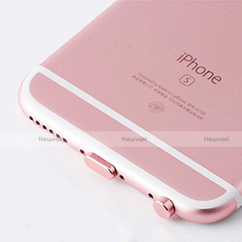 Anti Dust Cap Lightning Jack Plug Cover Protector Plugy Stopper Universal J02 for Apple iPhone 11 Pro Rose Gold