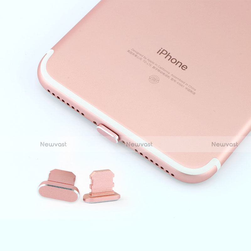 Anti Dust Cap Lightning Jack Plug Cover Protector Plugy Stopper Universal J06 for Apple iPad Air 3 Rose Gold