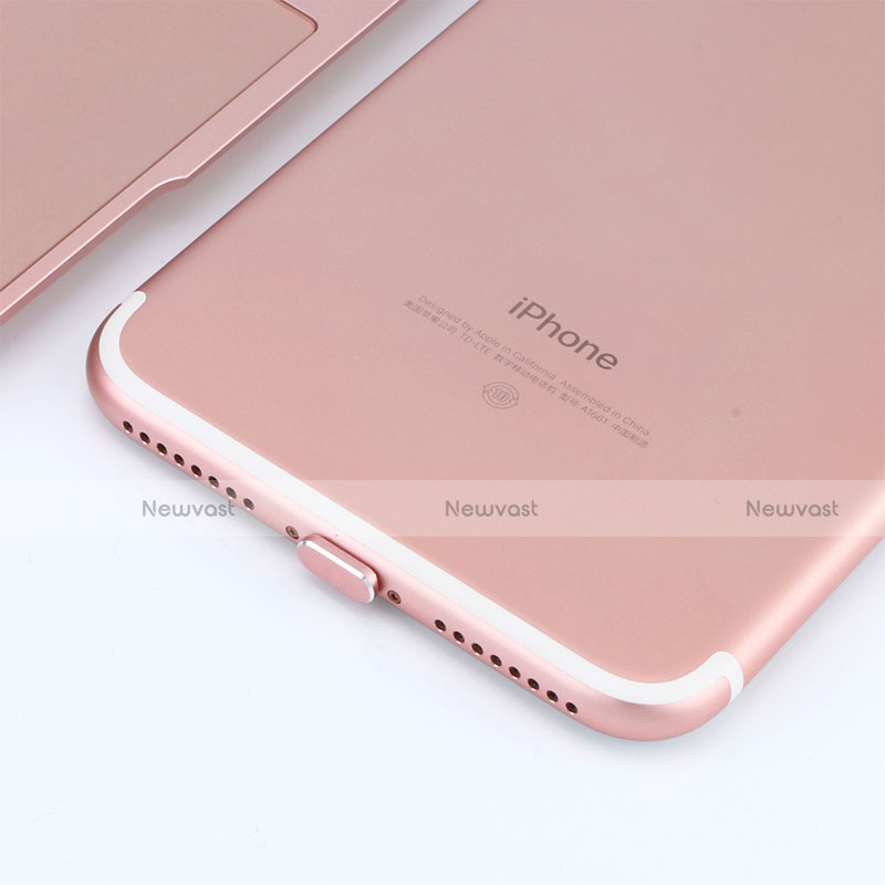 Anti Dust Cap Lightning Jack Plug Cover Protector Plugy Stopper Universal J06 for Apple iPhone 12 Mini Rose Gold