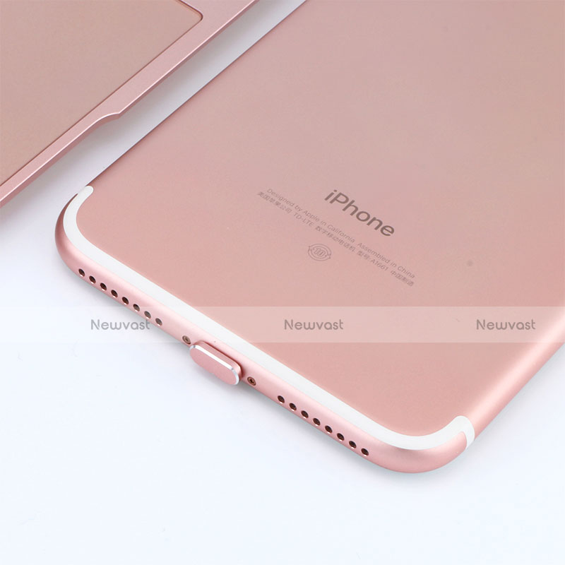 Anti Dust Cap Lightning Jack Plug Cover Protector Plugy Stopper Universal J06 for Apple iPhone 13 Pro Max Rose Gold