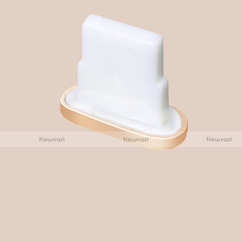 Anti Dust Cap Lightning Jack Plug Cover Protector Plugy Stopper Universal J07 for Apple iPad New Air (2019) 10.5 Gold