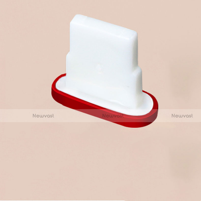 Anti Dust Cap Lightning Jack Plug Cover Protector Plugy Stopper Universal J07 for Apple iPhone 12 Red