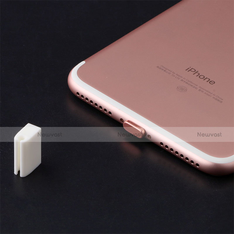 Anti Dust Cap Lightning Jack Plug Cover Protector Plugy Stopper Universal J07 for Apple iPhone 12 Silver