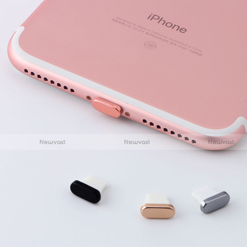Anti Dust Cap Lightning Jack Plug Cover Protector Plugy Stopper Universal J07 for Apple iPhone 14 Plus Rose Gold