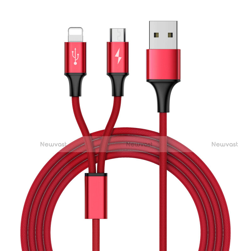 Charger Lightning USB Data Cable Charging Cord and Android Micro USB ML05