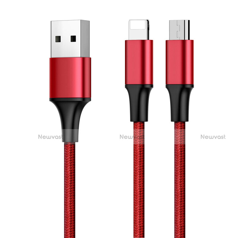 Charger Lightning USB Data Cable Charging Cord and Android Micro USB ML05