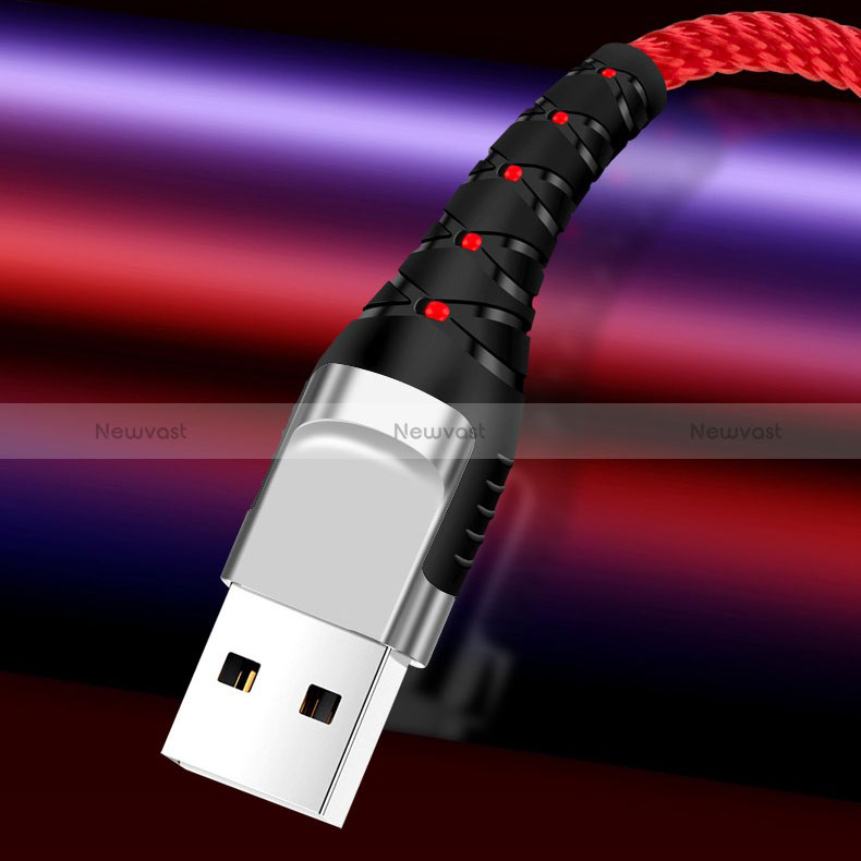 Charger Lightning USB Data Cable Charging Cord and Android Micro USB Type-C 5A H03