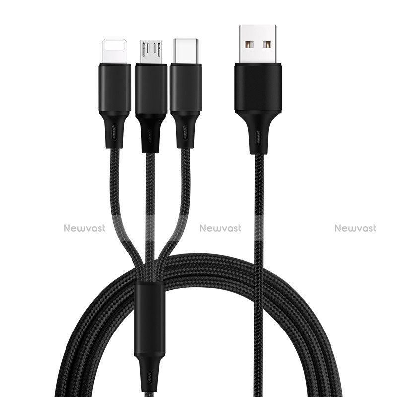 Charger Lightning USB Data Cable Charging Cord and Android Micro USB Type-C ML08