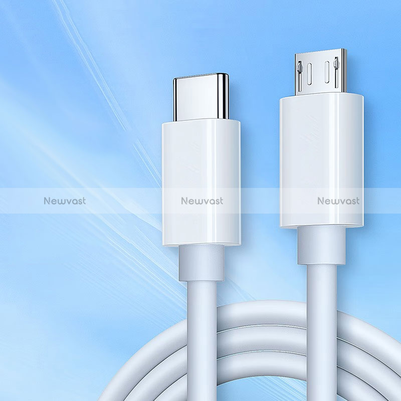 Charger Micro USB Data Cable Charging Cord Android Universal 2A H02 for Apple iPad Pro 12.9 (2022) White