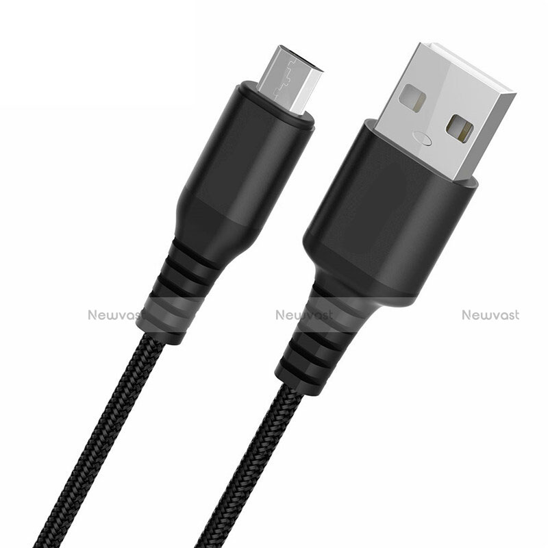 Charger Micro USB Data Cable Charging Cord Android Universal A06 Black