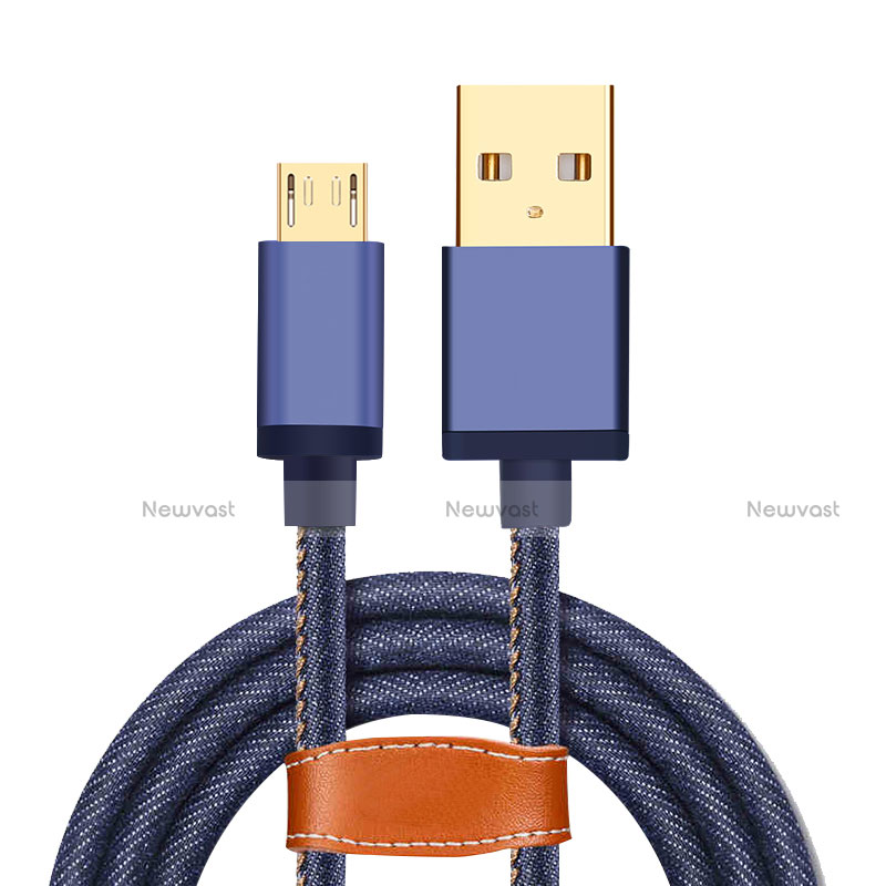 Charger Micro USB Data Cable Charging Cord Android Universal A11 Blue
