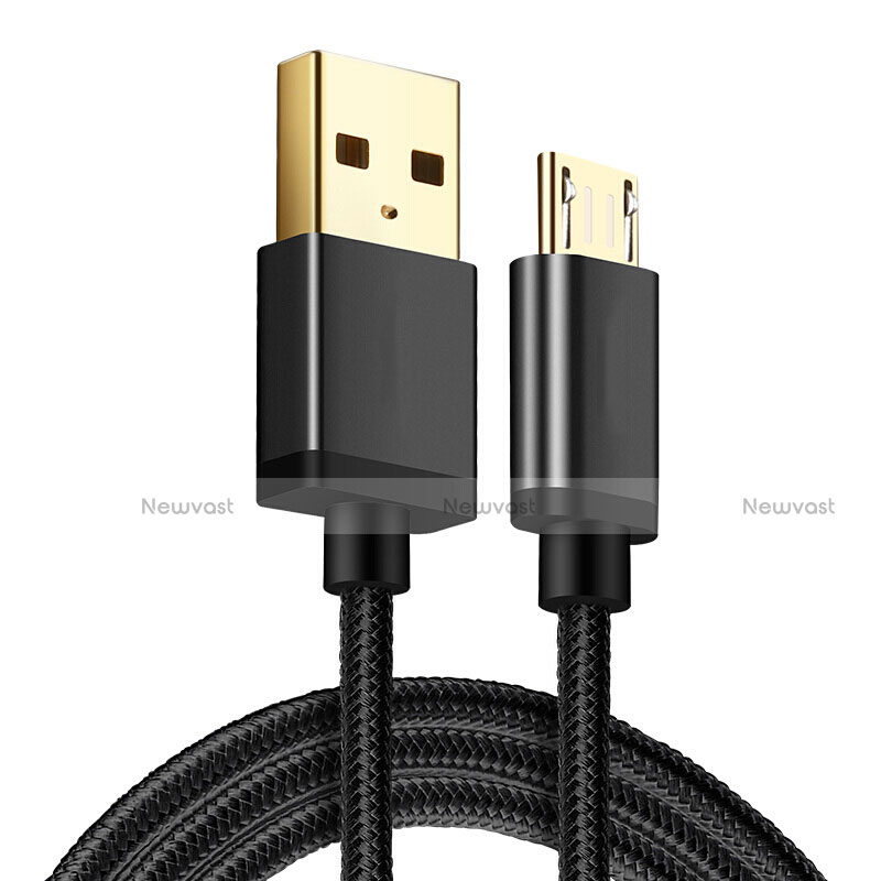 Charger Micro USB Data Cable Charging Cord Android Universal A12 Black