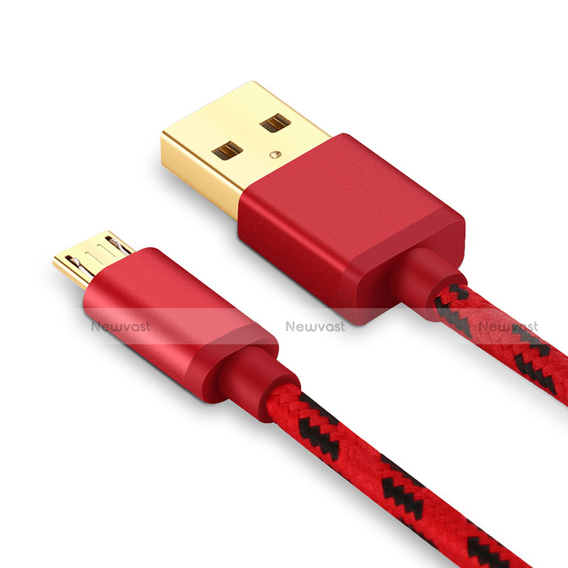 Charger Micro USB Data Cable Charging Cord Android Universal A14 Red