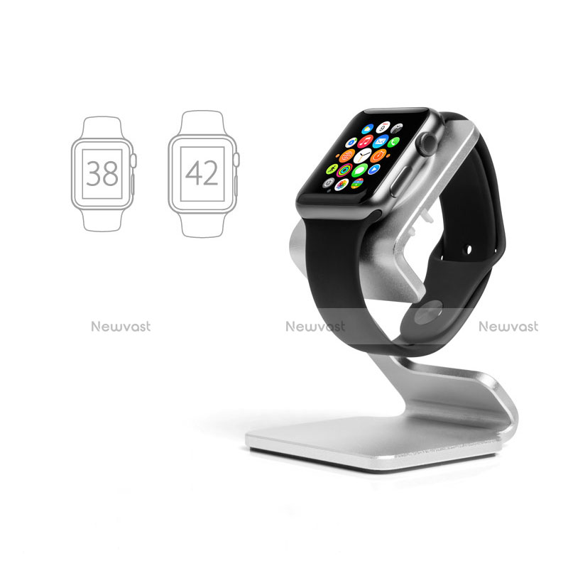 Charger Stand Holder Charging Docking Station C01 for Apple iWatch 2 42mm Silver
