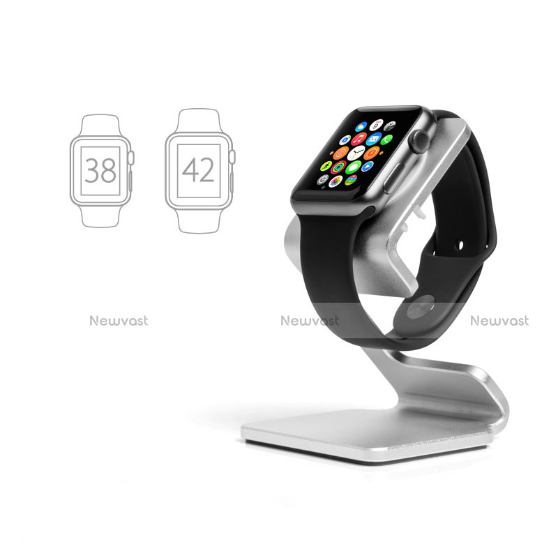 Charger Stand Holder Charging Docking Station C01 for Apple iWatch 4 44mm Silver