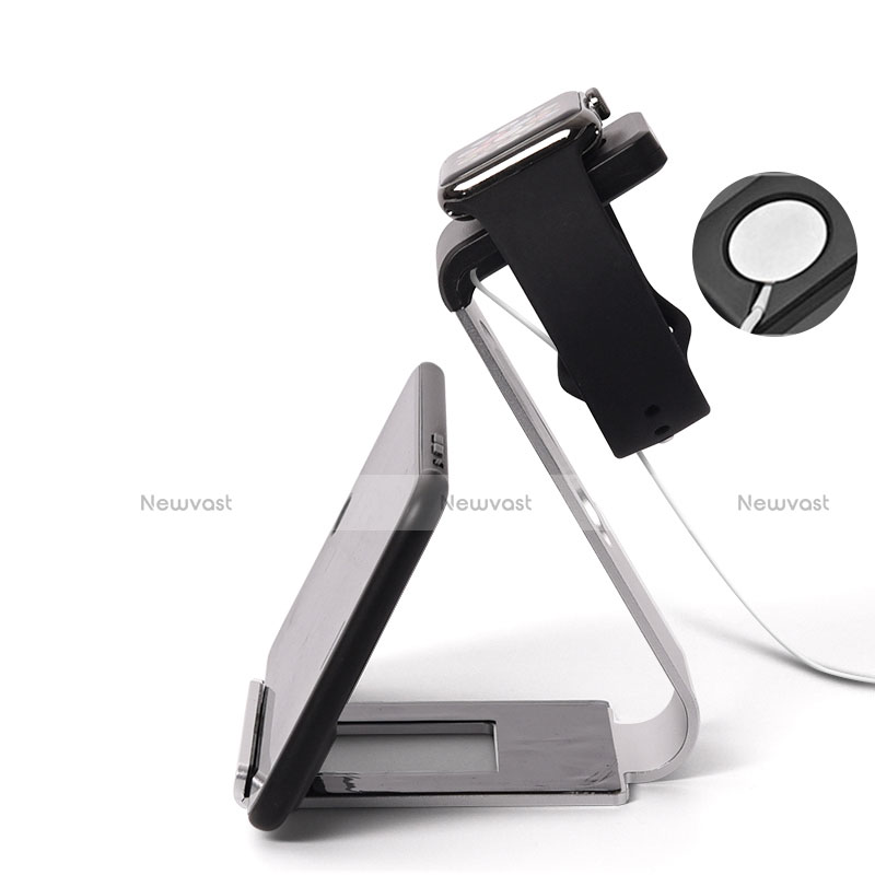 Charger Stand Holder Charging Docking Station C02 for Apple iWatch 2 42mm Silver