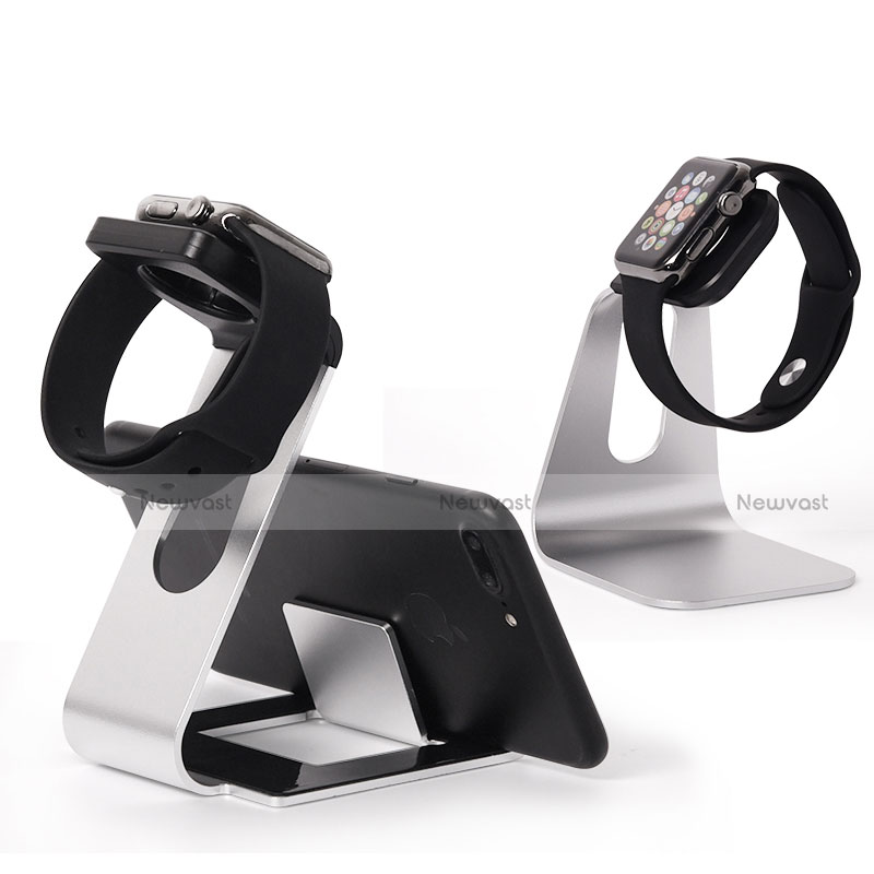 Charger Stand Holder Charging Docking Station C02 for Apple iWatch 2 42mm Silver