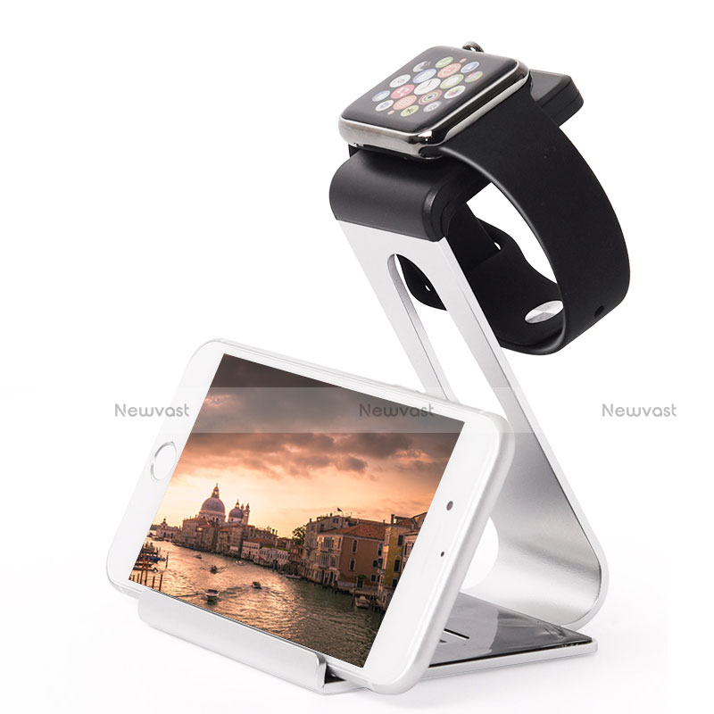 Charger Stand Holder Charging Docking Station C02 for Apple iWatch 3 38mm Silver