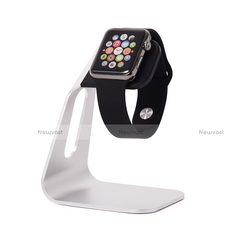 Charger Stand Holder Charging Docking Station C02 for Apple iWatch 4 40mm Silver