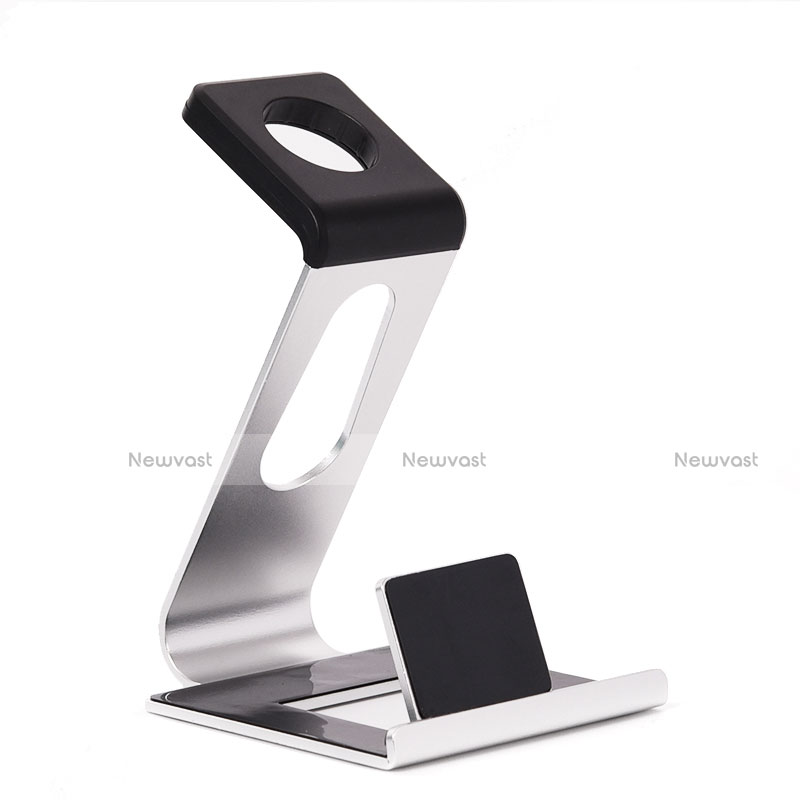Charger Stand Holder Charging Docking Station C02 for Apple iWatch 4 44mm Silver