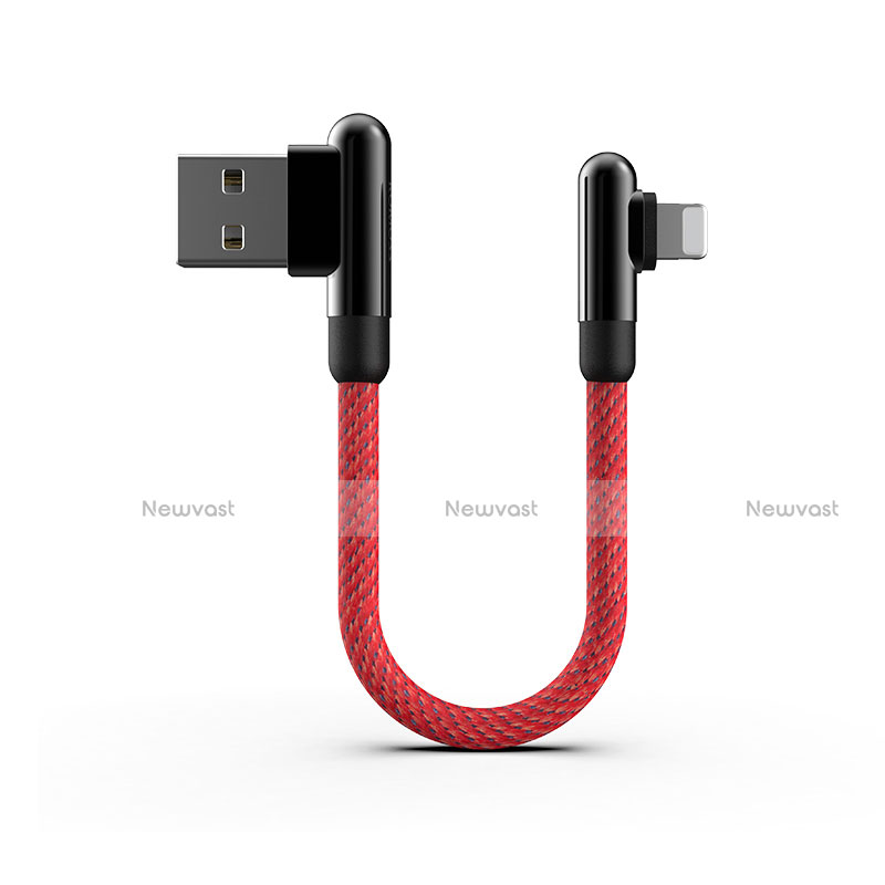 Charger USB Data Cable Charging Cord 20cm S02 for Apple New iPad 9.7 (2018) Red