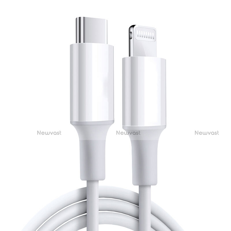Charger USB Data Cable Charging Cord C02 for Apple iPhone 13 Pro White