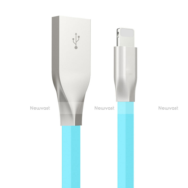 Charger USB Data Cable Charging Cord C05 for Apple iPhone 11 Sky Blue