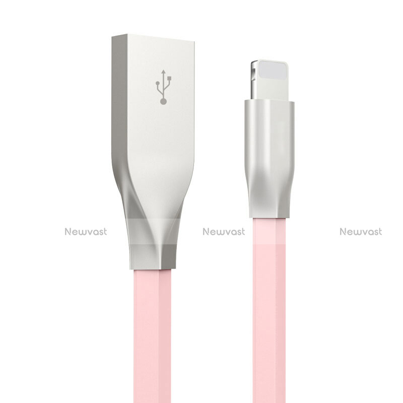 Charger USB Data Cable Charging Cord C05 for Apple iPhone X Pink