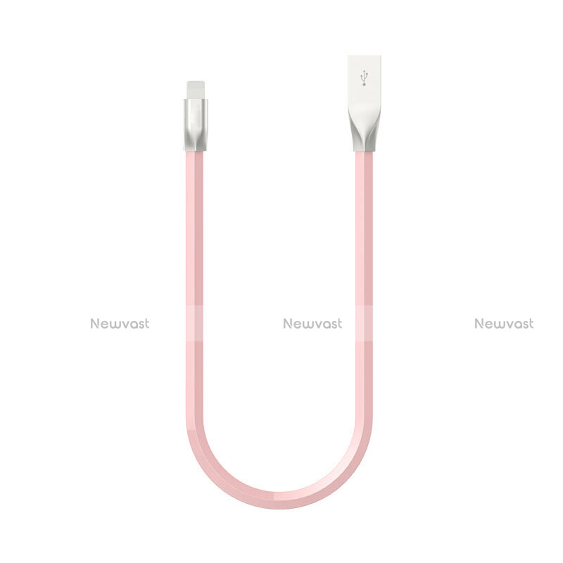 Charger USB Data Cable Charging Cord C06 for Apple iPhone Xs Pink